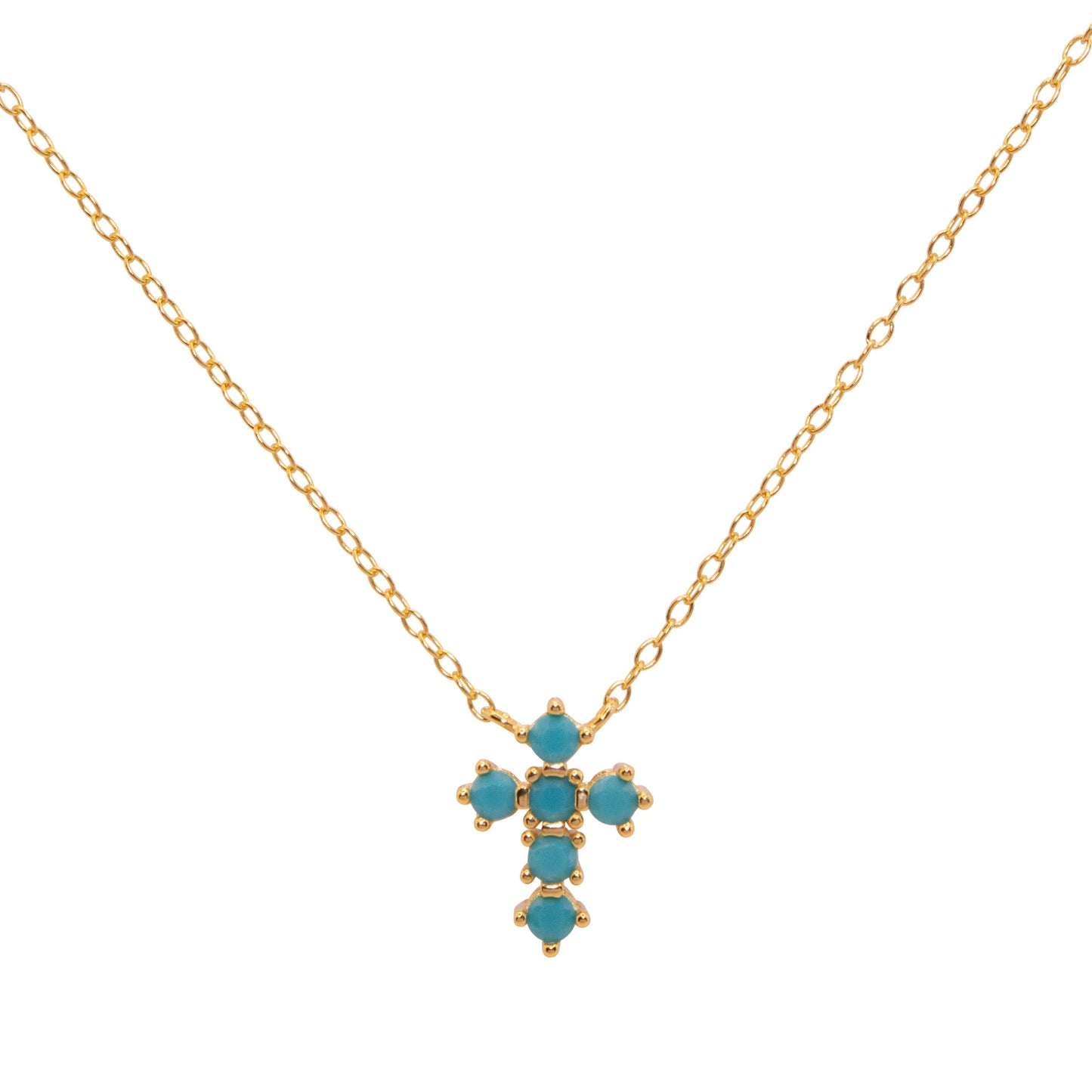Turquoise Stone Cross